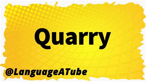 quarried pronunciation|How to pronounce quarried in English.